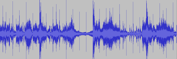 Image depicts the soundwaves being isolated for use in the design of the artpiece.