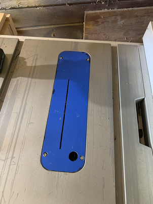 Zero-clearance saw insert completed.
