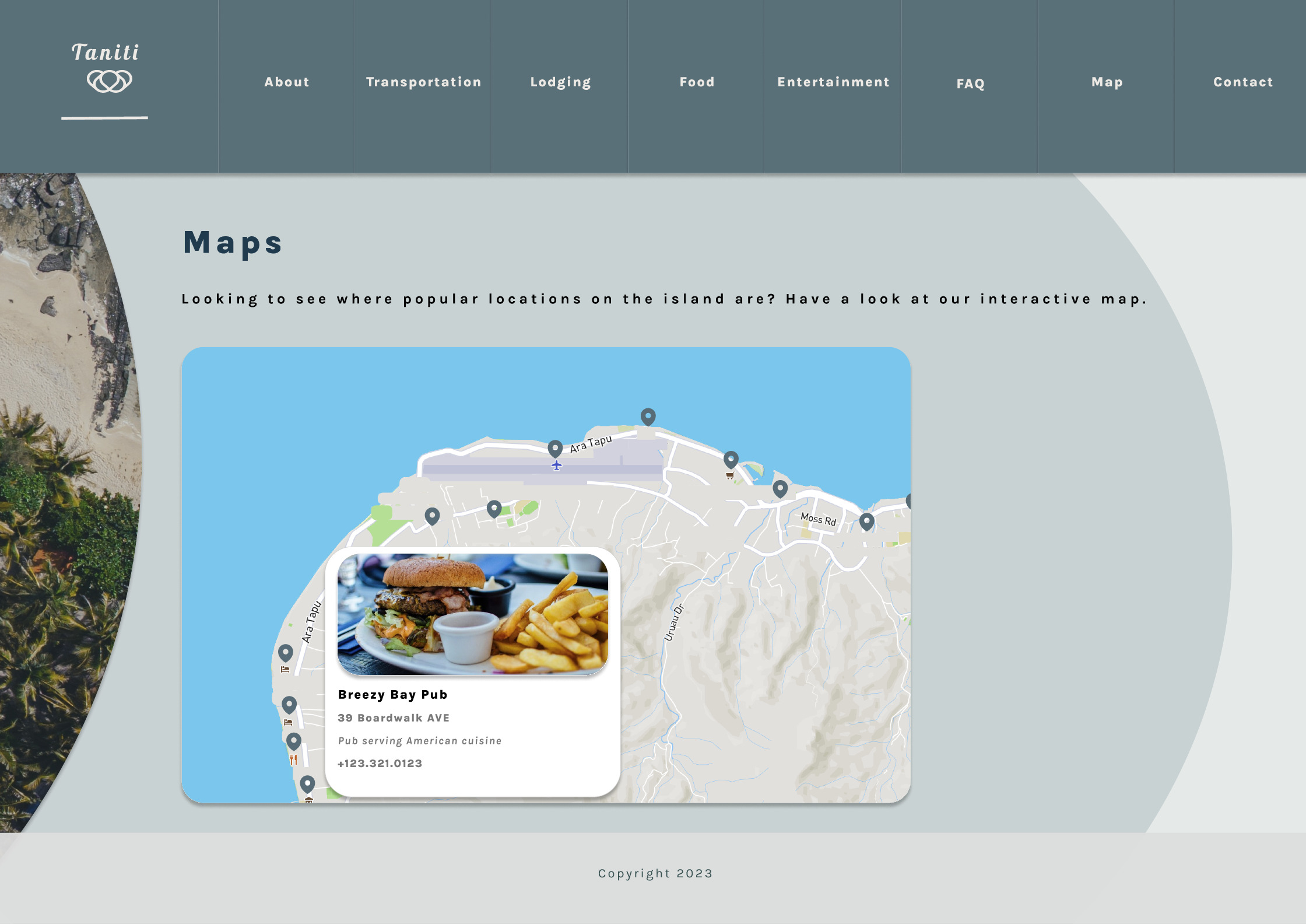 Figma prototype in preview mode, showcasing interactive maps.